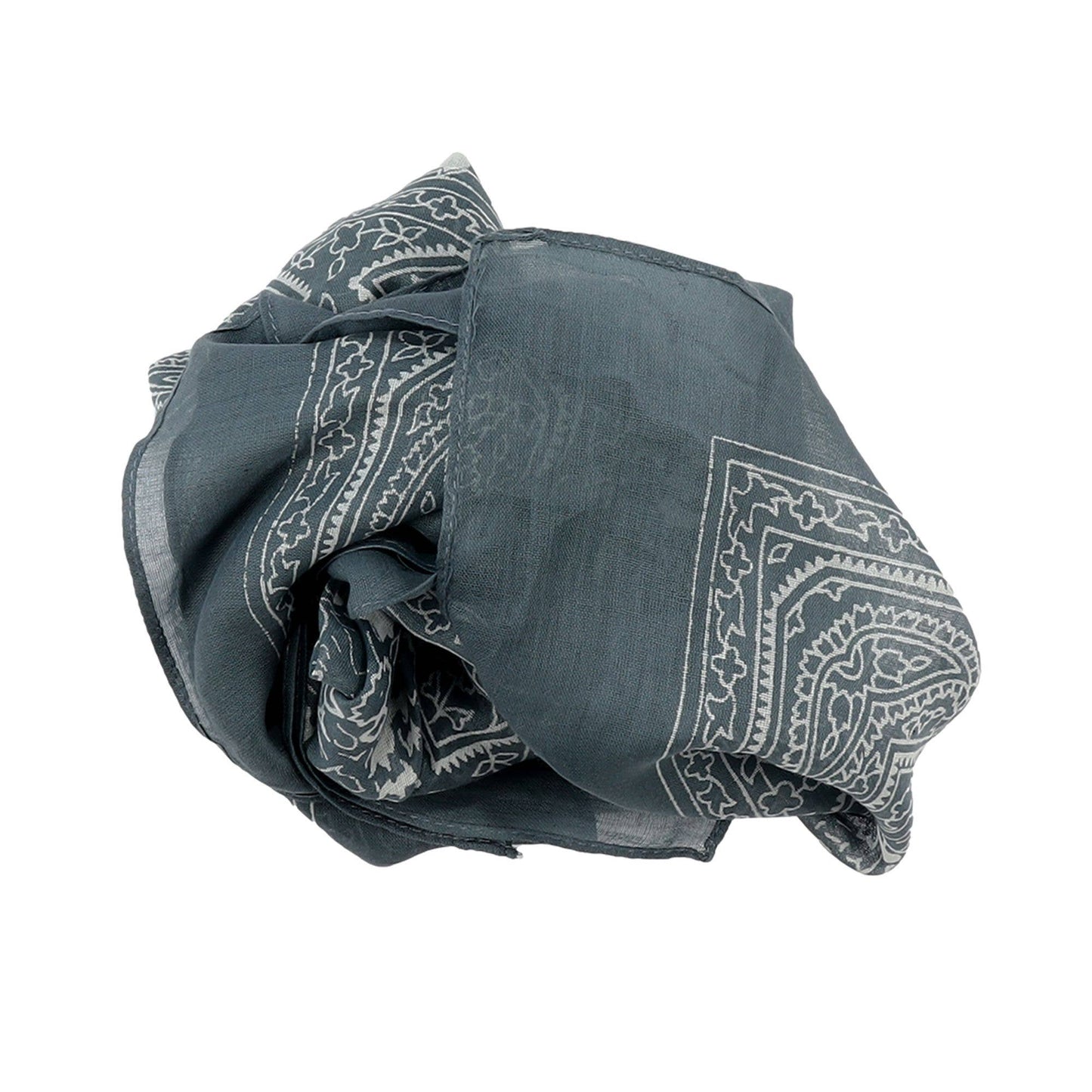Cowboyscarf Wild Rag Mönstrad Grå / Vit