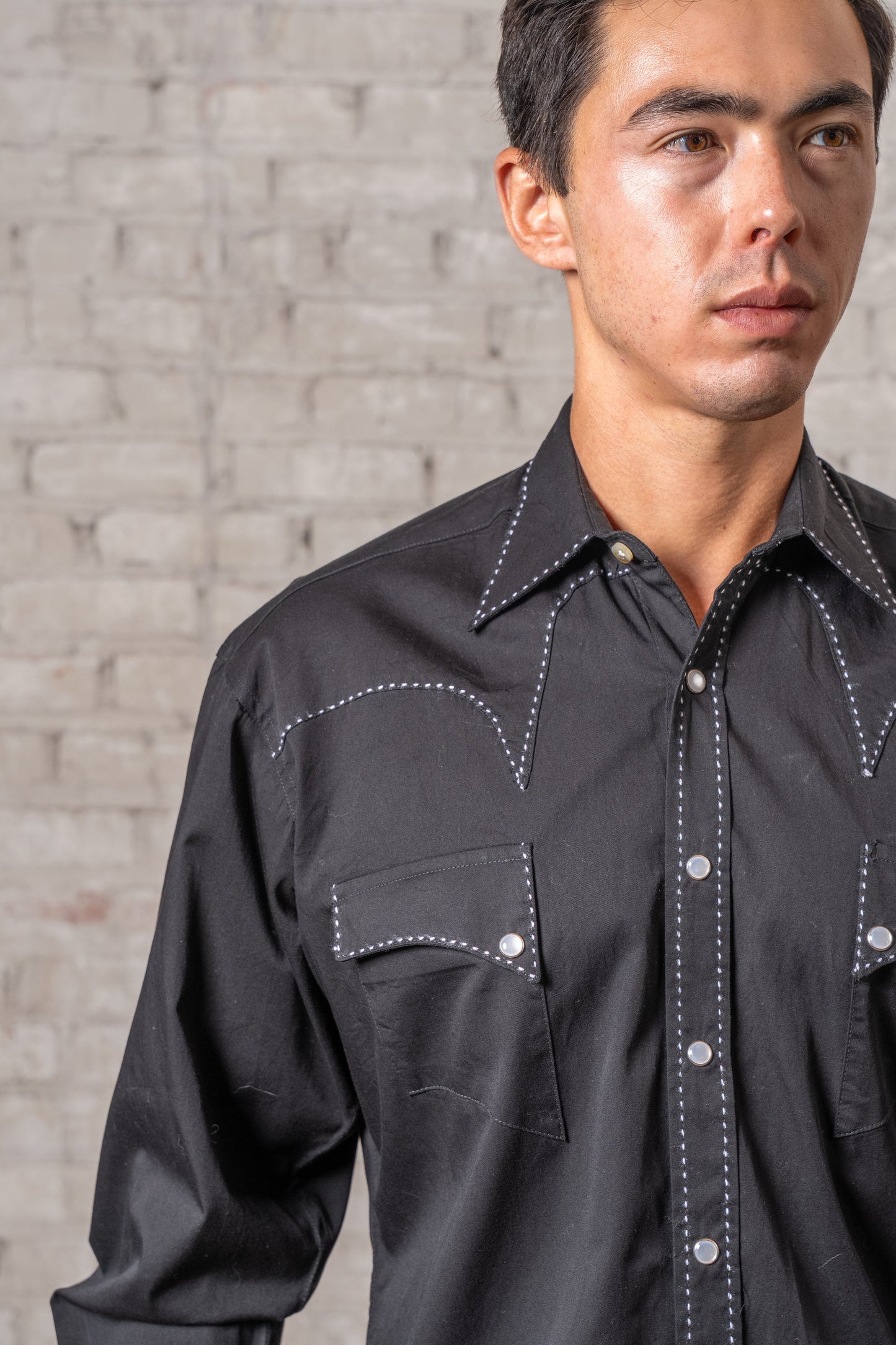 Westernskjorta Black Classic Quarter Horse Rockmount Ranch Wear