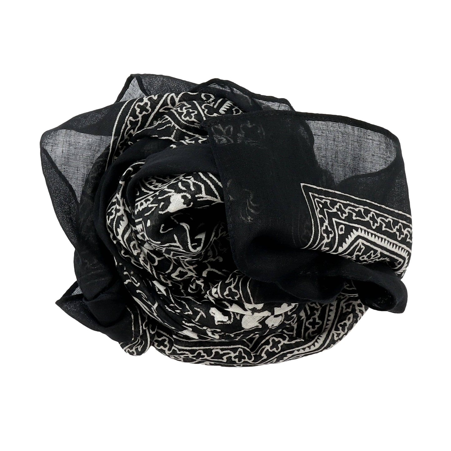 Cowboyscarf Wild Rag Mönstrad Svart / Vit