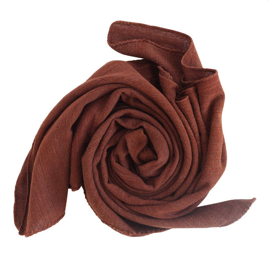 Cowboyscarf Wild Rag Mörkbrun Grov
