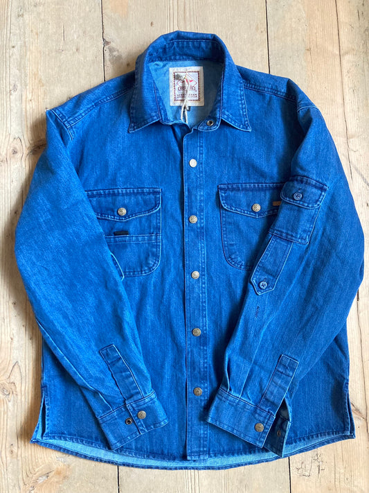 Kraftig jeansskjorta