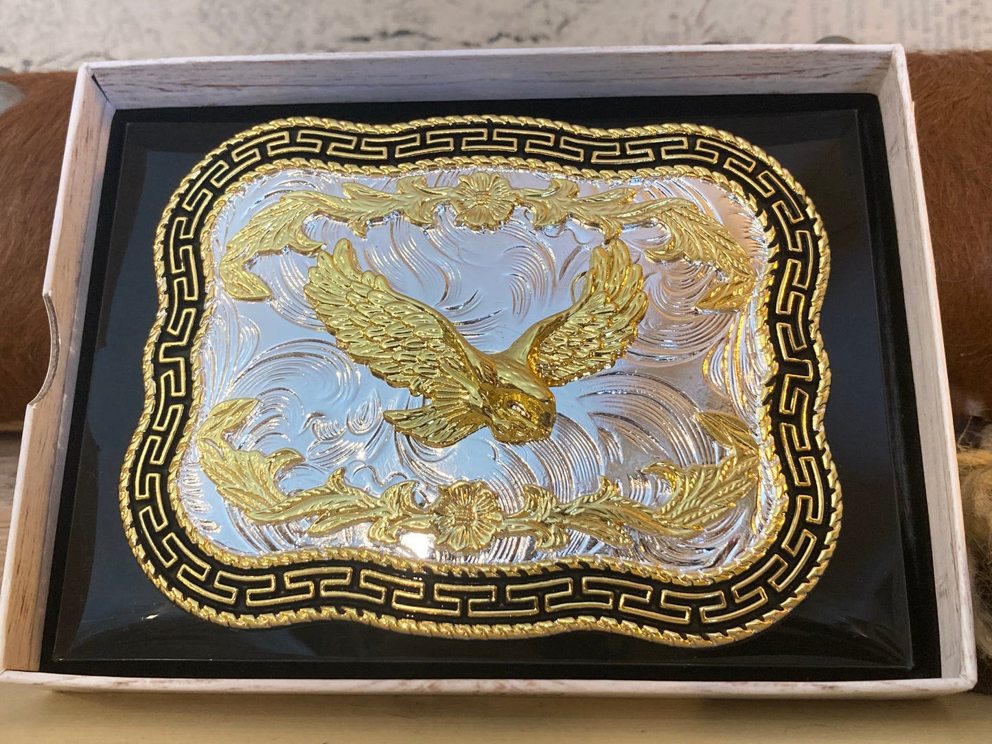 Bältesspänne Örn Guld