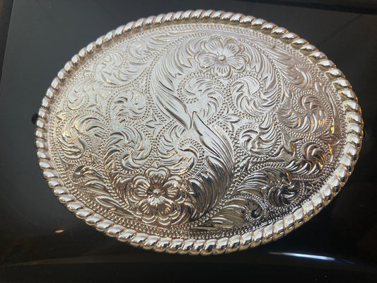 Bältesspänne Western Silverfärgat