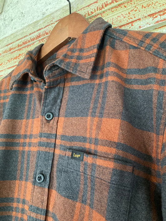 Flanellskjorta Lee Rost / Mörkgrå