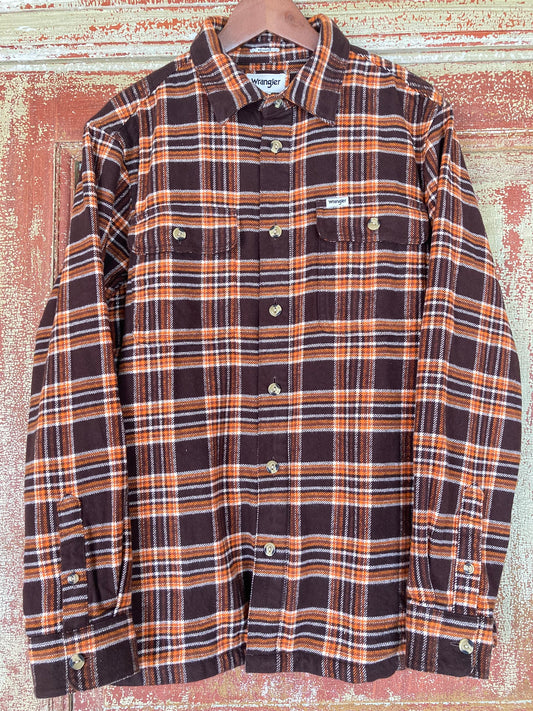 Rejäl Flanellskjorta Wrangler Brun / Orange / Beige