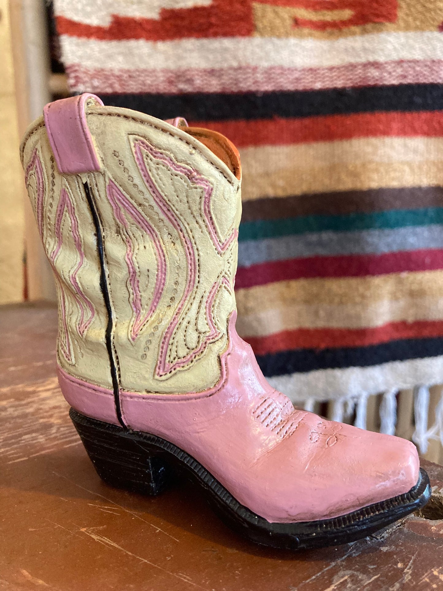 Prydnadsboots Rosa Gräddvit