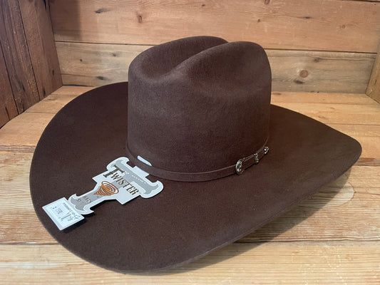 Cowboyhatt Twister Santa Fe 3X Filt Chokladbrun