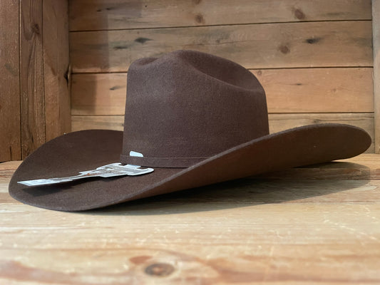 Cowboyhatt Twister Santa Fe 3X Filt Chokladbrun