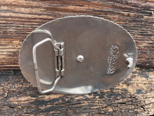 Belt Buckle Cross Oval Scrolled Nocona