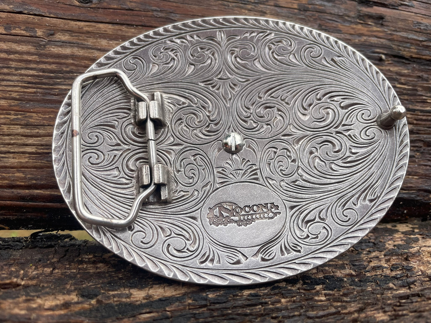 Belt Buckle Vintage Saddle Bronc Oval Nocona