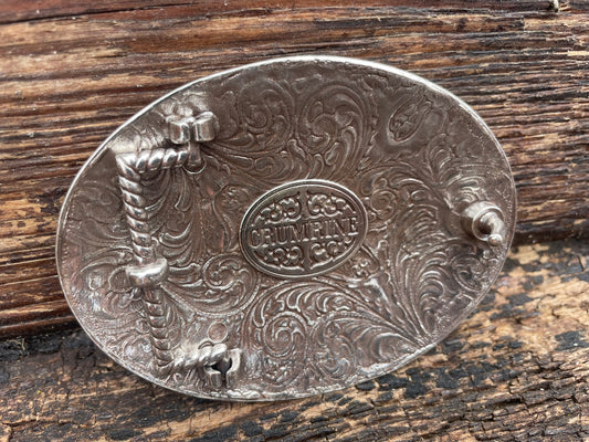 Belt Buckle Vintage Bull Rider Crumrine
