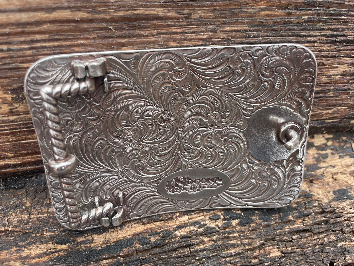 Belt Buckle Rectangle Engraved