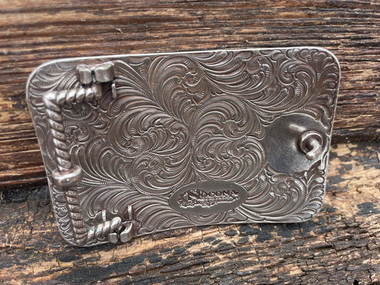 Belt Buckle Rectangle Engraved
