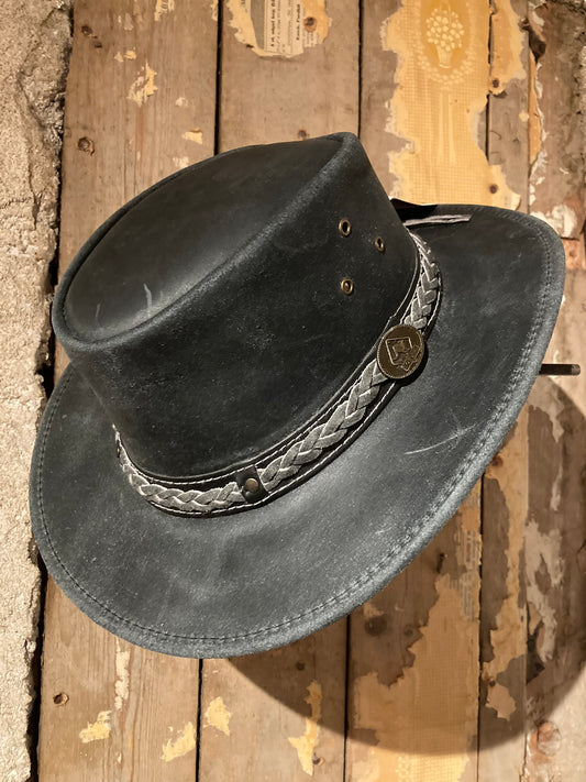 Läderhatt Williams Svart