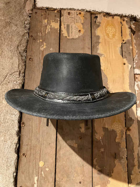 Läderhatt Williams Svart