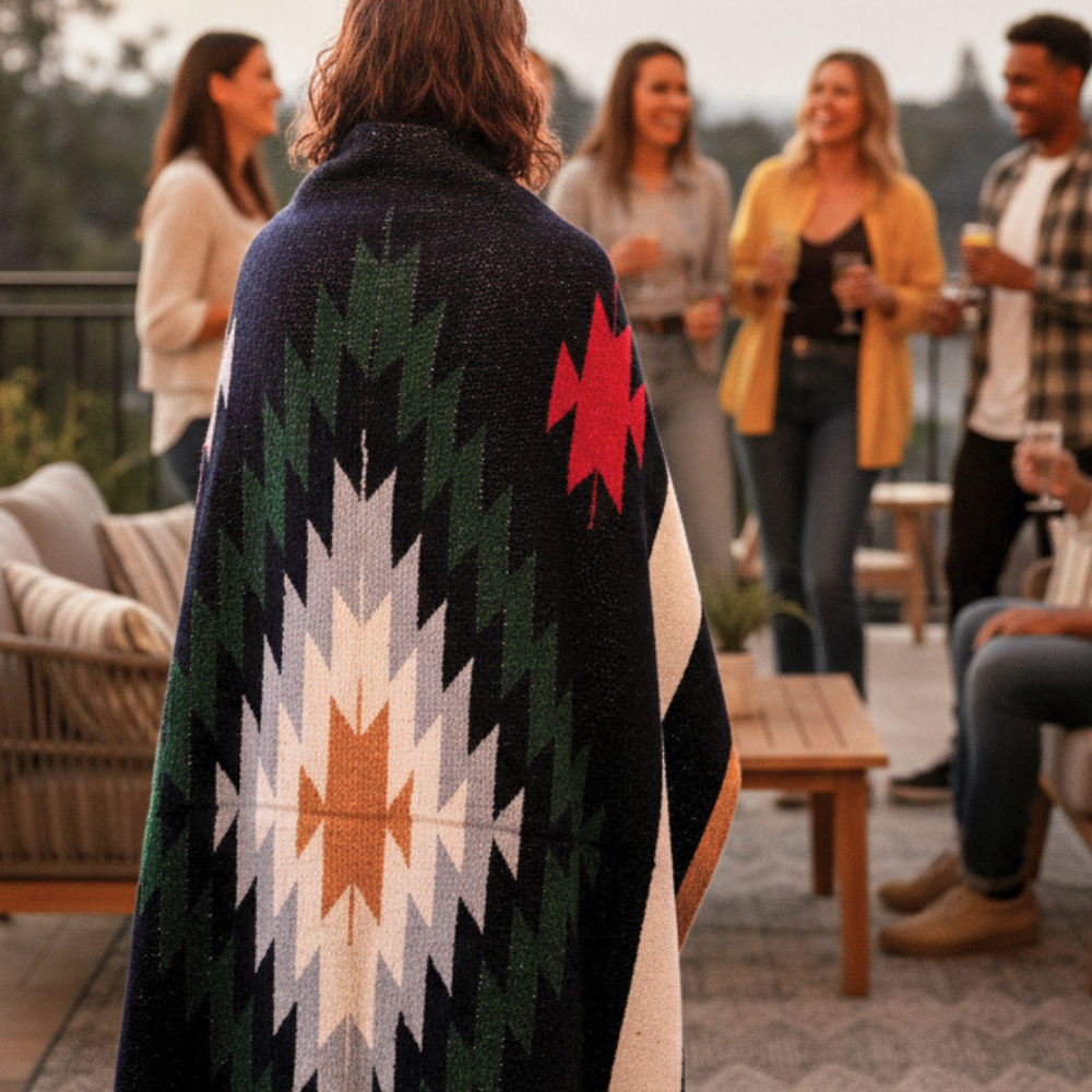 Mexican Diamond Blanket Cabo Azul