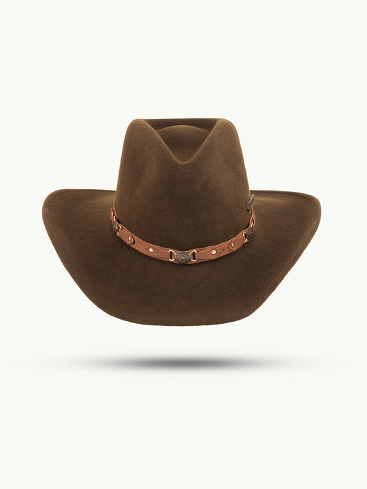 Cowboyhatt Bandit Filt Brun