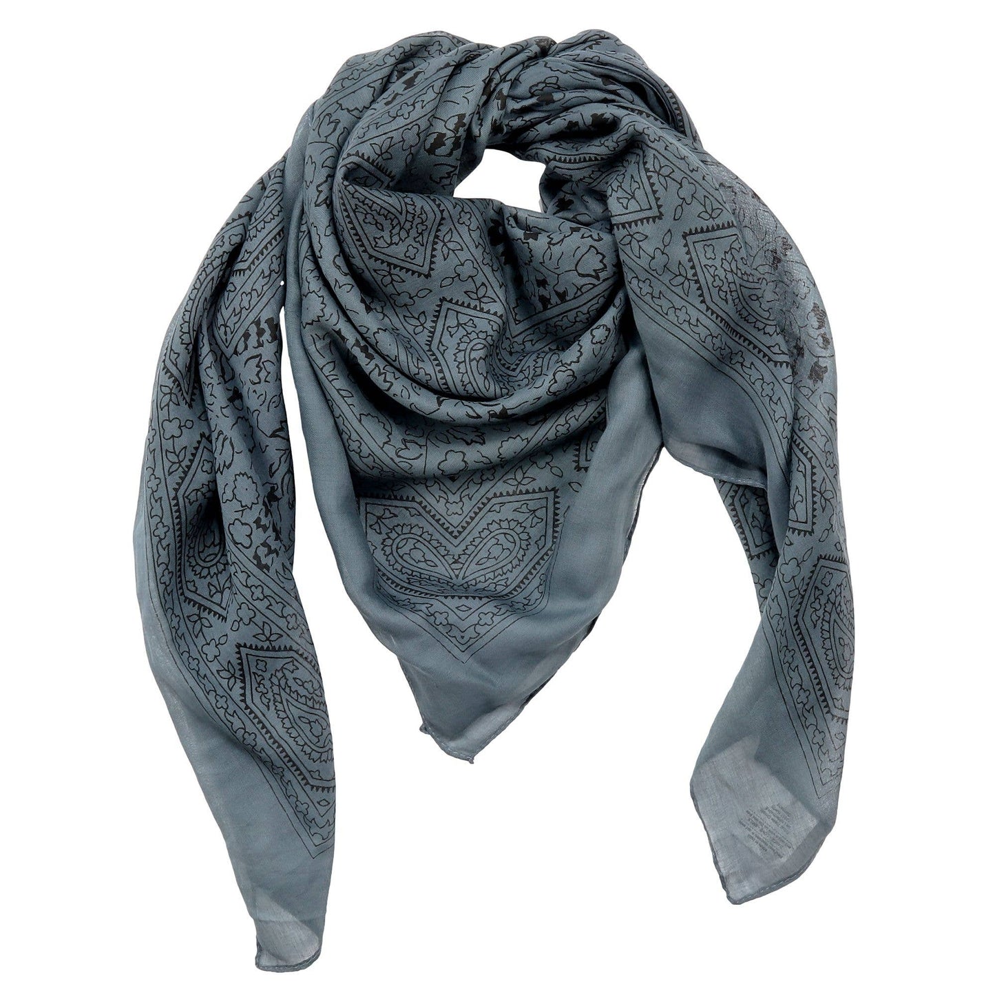 Cowboyscarf Wild Rag Mönstrad Grå / Svart