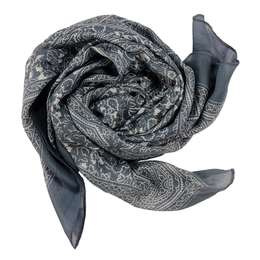 Cowboyscarf Wild Rag Mönstrad Grå / Vit