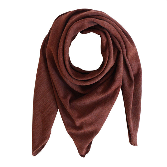 Cowboyscarf Wild Rag Mörkbrun Grov