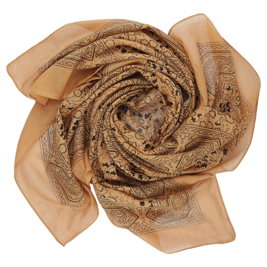 Cowboyscarf Wild Rag Mönstrad Sand / Svart