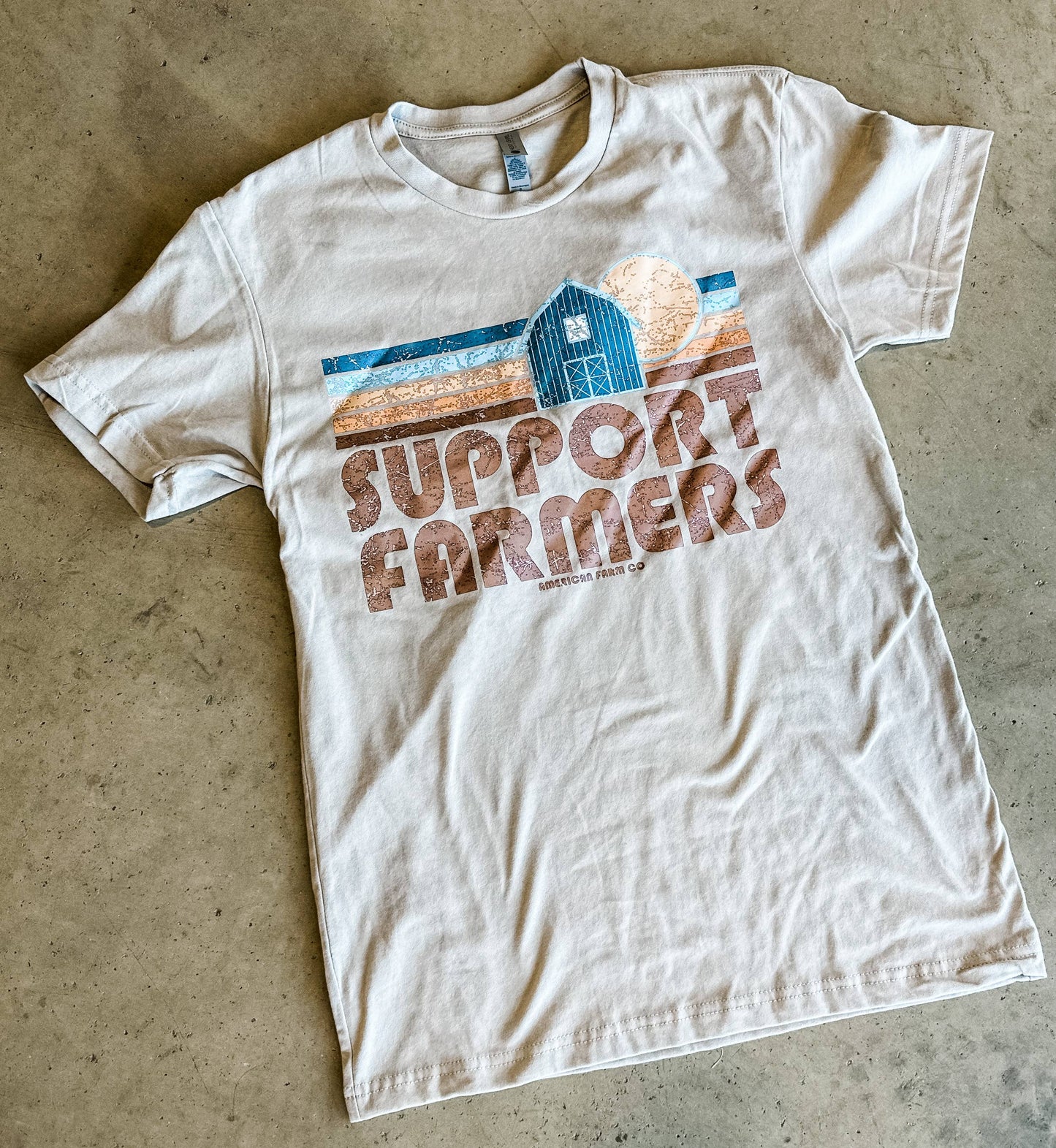 T-shirt Western Retro 'Support Farmers’