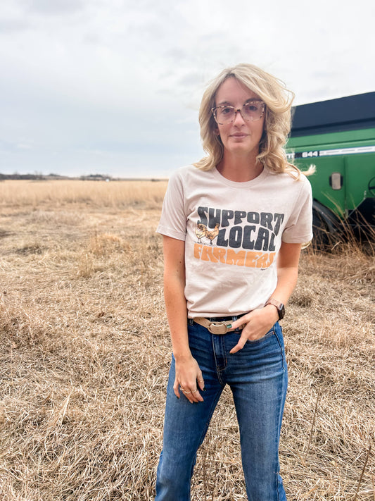 T-shirt Support Local Farmers