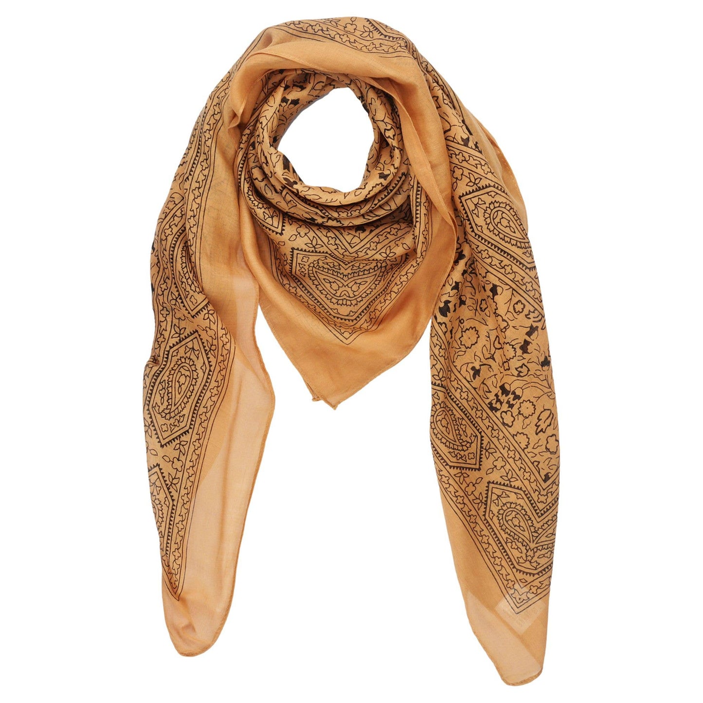 Cowboyscarf Wild Rag Mönstrad Sand / Svart
