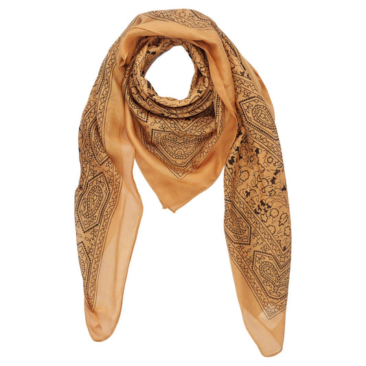 Cowboyscarf Wild Rag Mönstrad Sand / Svart