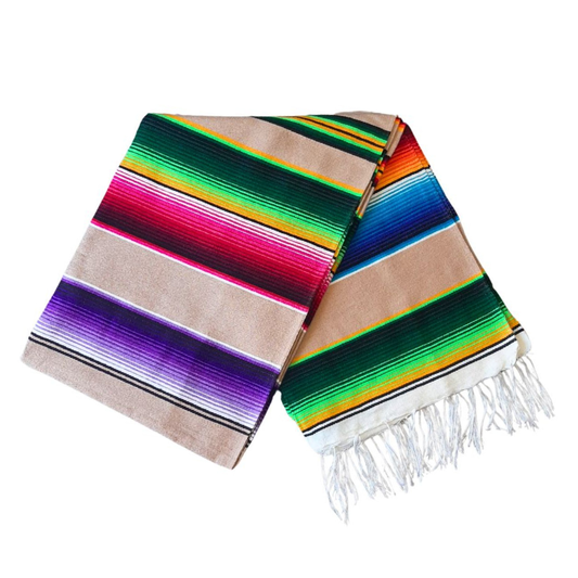 Mexicofilt Serape Sand / Flerfärgad