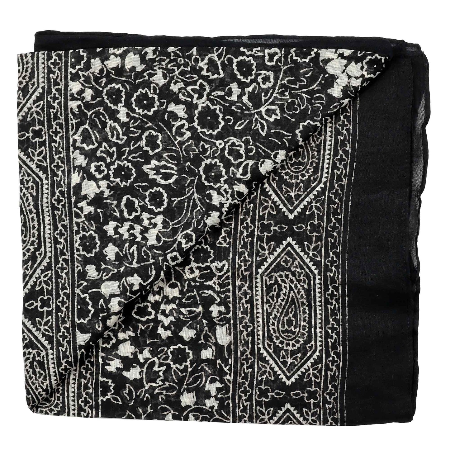 Cowboyscarf Wild Rag Mönstrad Svart / Vit