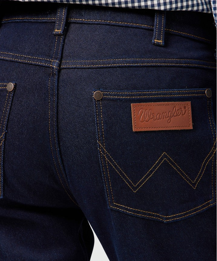 Wrangler Jeans Greensboro Mörkblå "Moonlight Rinse"