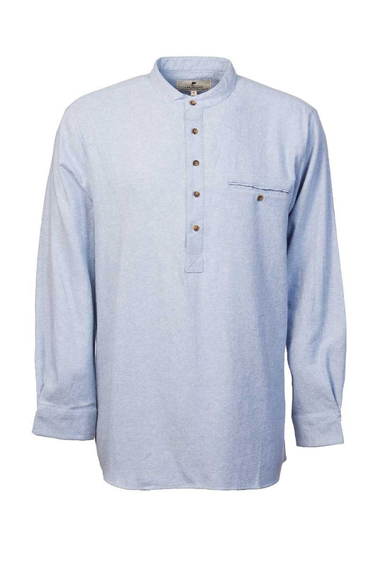 Gammaldags Farfarsskjorta Gråblå
