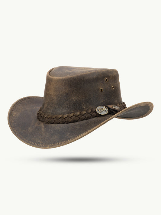 Läderhatt Brun Pathfinder