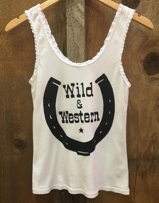 Linne vitt med spets Wild & Western